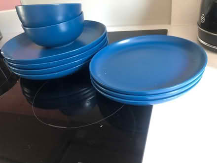 Photo of free Blue dinnerware set (Hertford EN11) #1