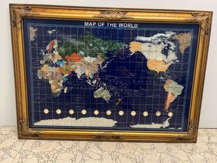 Photo of free World Map (framed) (Grove Rd and Harris) #1