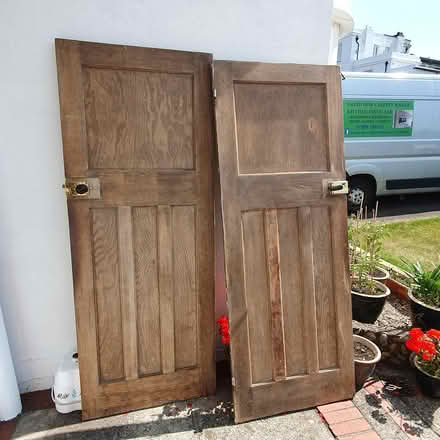 Photo of free 2 1930s softwood doors (Shoreham by sea) #1