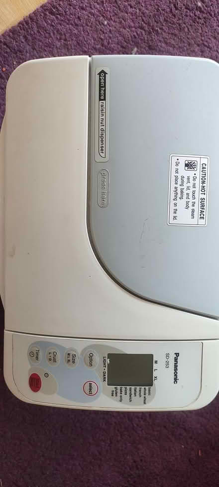 Photo of free Panasonic SD253 breadmaker (SE21) #1