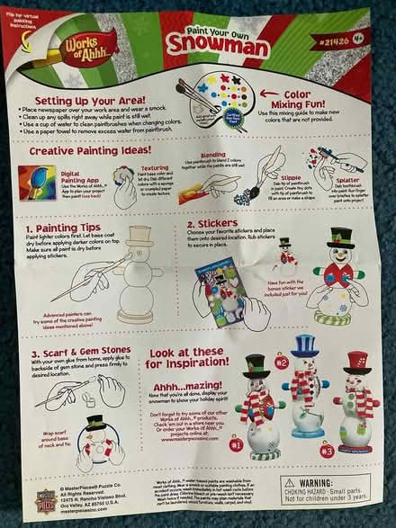 Photo of free Snowman craft kit (Spring Hill, Somerville) #3