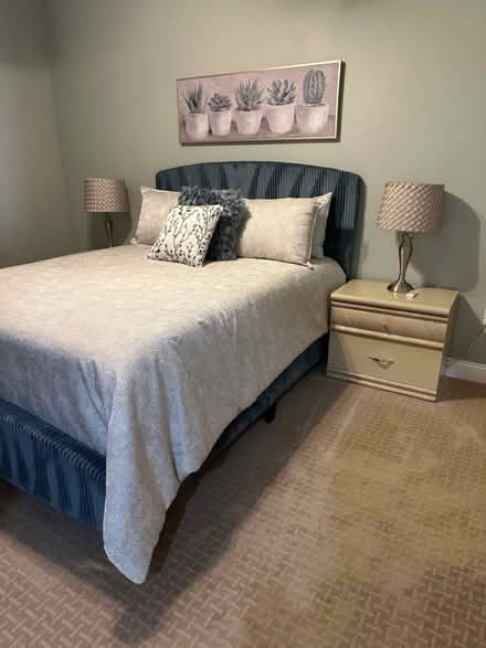Photo of free Kg/Qn Headbrd Dresser, Nightstands (Waldorf) #1