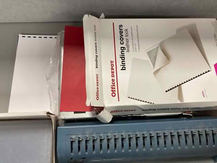 Photo of free Comb Binder with covers and binding combs (Finchley Church End N3) #2