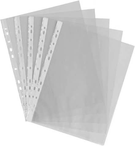 Photo of free A4 Clear Plastic Punched Pockets (Bransford WR6) #1