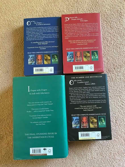 Photo of free Eragon books 1 - 4 (Prestwood HP16) #1