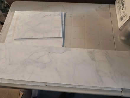 Photo of free Pieces of large format marble tile (chicopee) #1