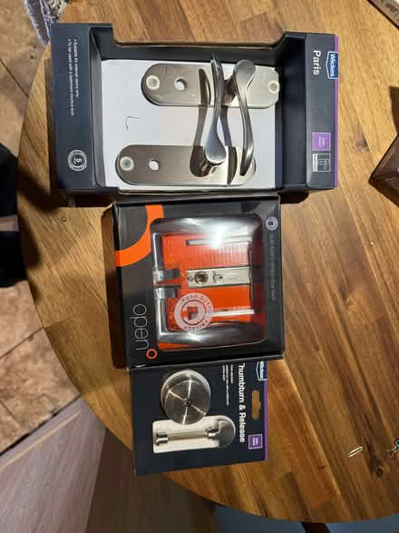 Photo of free Wickes door furniture (two sets) (Forest Green GL6) #1