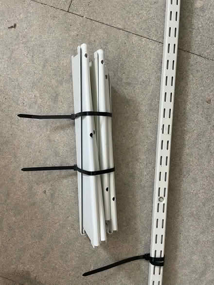 Photo of free Metal shelving system, no shelves (Hayle TR27) #1