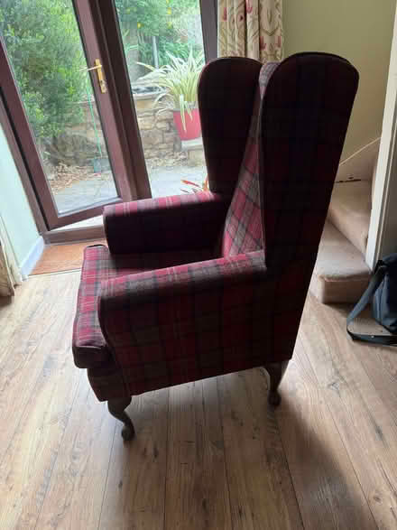Photo of free Wing back arm chair (Forest Green GL6) #2