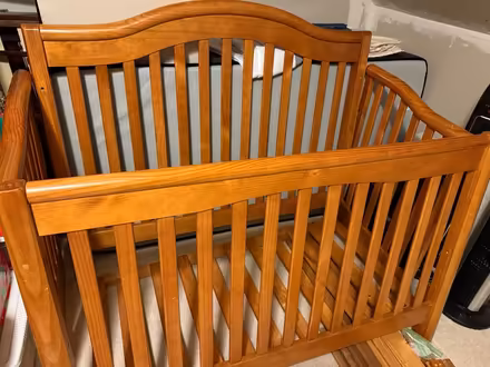 Photo of free 3-in-1: Crib/toddler/full bed frame (Northwest Indianapolis) #1