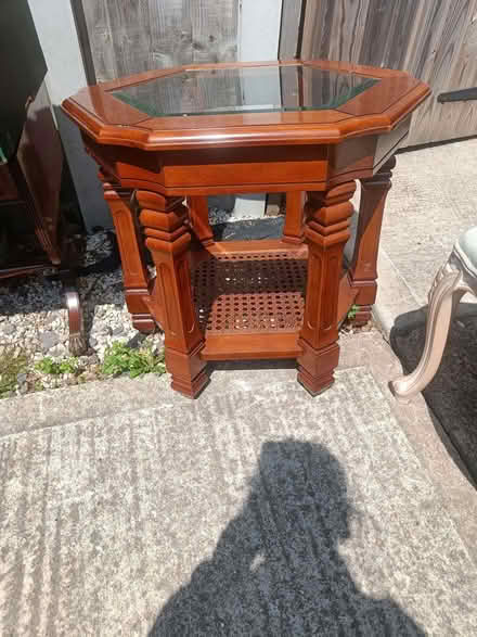 Photo of free Small table with glass top (Iver) #1