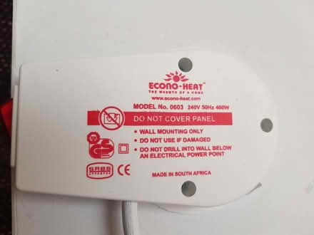 Photo of free Slimline electric wall heater (Load Brook S6) #2