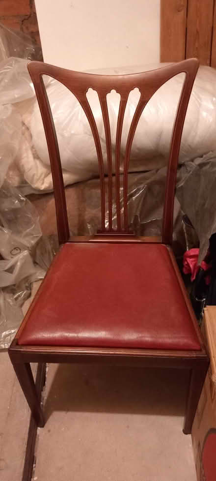 Photo of free Three Dining Chairs & A Pouffe (Ulverley Green B92) #2