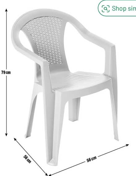 Photo of White garden chairs (Feltham TW14) #1