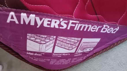 Photo of free Myers Double Sprung Mattress (CM21 High Wych) #1
