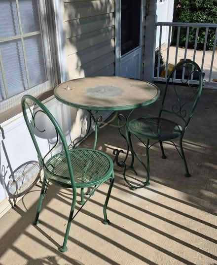 Photo of free Cafe table & 2 chairs (Bowie) #1