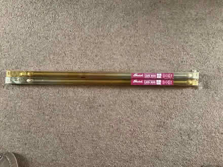 Photo of free 2 extendable brass finish Cafe Rods (L19 Garston off South Mossley) #2