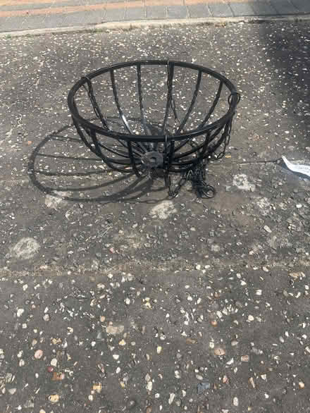 Photo of free 14 inch metal hanging basket holder (Chelmer Village CM2) #1