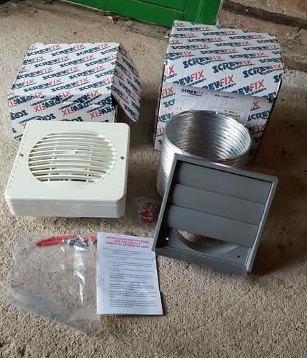 Photo of free Screwfix Extractor Fan and Wall Vent Kit - 6"/150mm (Cutteslowe OX2) #1