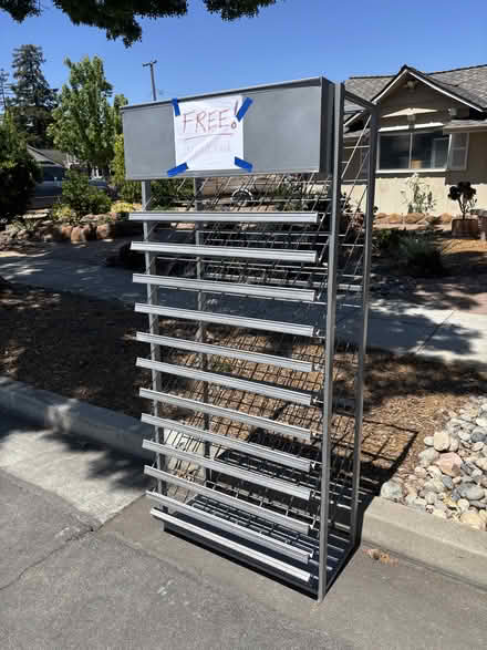 Photo of free Tall steel literature rack (Southwestern Sunnyvale) #1