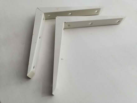 Photo of free 2 WHITE shelf brackets (Bradleys Both BD20) #1