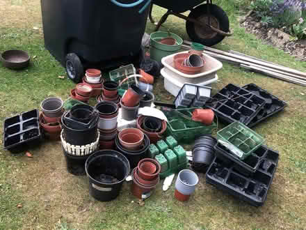 Photo of free Plant Pots and Trays (Littleover DE23) #1
