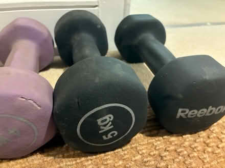 Photo of free dumbbells, shelf, mat, massager + (Cambridge CB2) #3