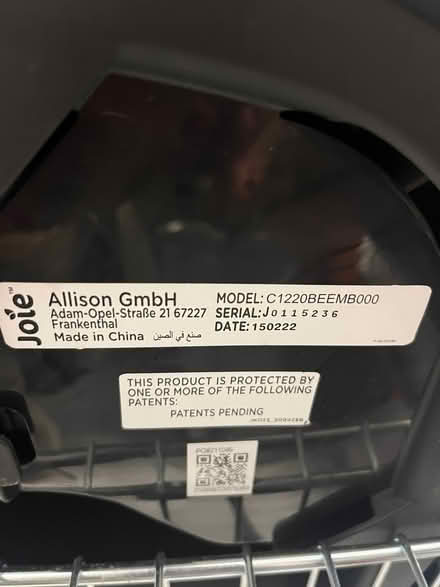 Photo of free Child car seat (Moseley B13) #3