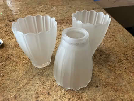 Photo of free 3 glass shades for fan lights (Riverdale (north of Inwood)) #1