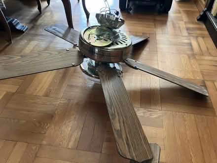Photo of free Overhead brown 52" dia. fan/light (Riverdale (north of Inwood)) #2