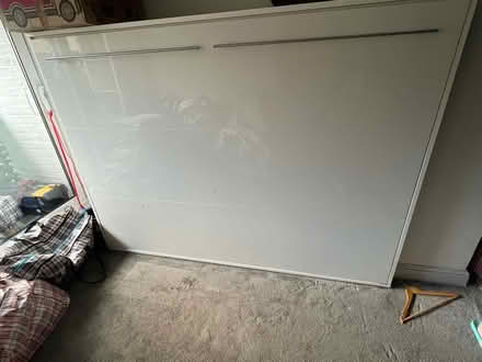 Photo of free Space-Saving Double Horizontal Wall Bed - Light Wood & White (Victoria SW1V) #2