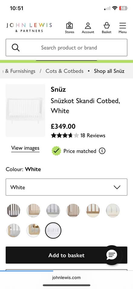 Photo of free SnüzCot Cotbed (bow E3) #4