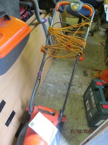 Photo of free Flymo Lawn Mower with grass box (didsbury M20) #3