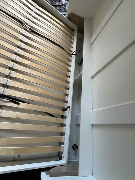 Photo of free Space-Saving Double Horizontal Wall Bed - Light Wood & White (Victoria SW1V) #3