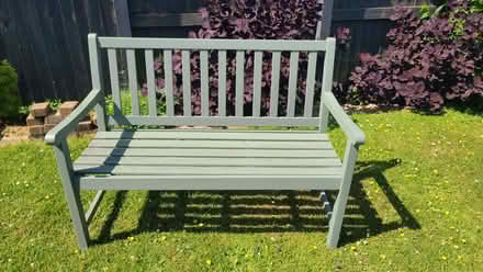 Photo of free 2 seater wooden garden sofa (Heacham PE31) #3