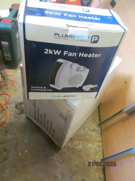 Photo of free Plum wright 2kw fan heater boxed (didsbury M20) #3