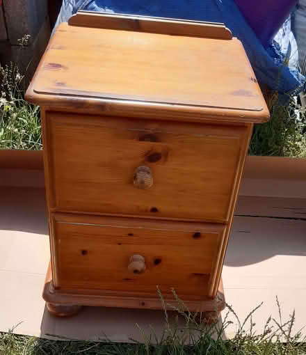 Photo of free 2 Drawer Pine Bedside Unit (Old Walcot SN3) #1