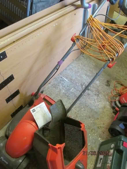 Photo of free Flymo Lawn Mower with grass box (didsbury M20) #1