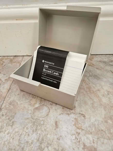 Photo of free Index card box (Edmonton N21) #1