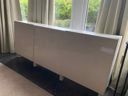 Photo of free IKEA white gloss sideboard (L17 Sefton Park area) #1