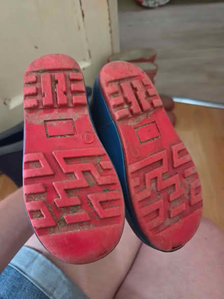 Photo of free Size 8 shark wellies (Holmer Green HP15) #3