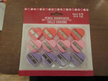 Photo of free 12 heart-shaped pencil sharpeners (North Cambridge) #1