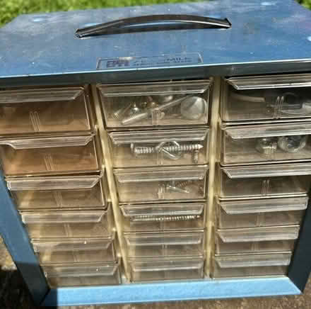 Photo of free vintage metal drawer for screws, nails #1