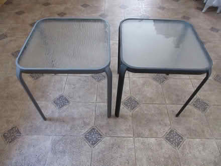 Photo of free 2 small tables (North Cambridge) #1