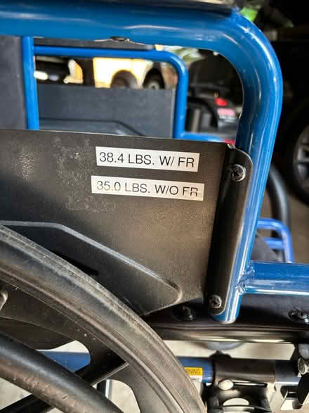 Photo of free Wheelchair Lightweight (Greenwood) #2