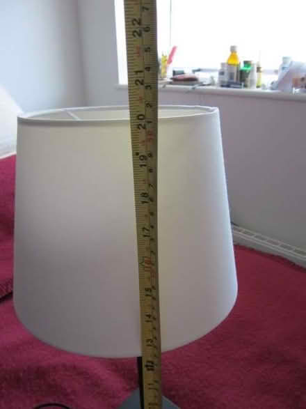Photo of free Ikea table lamp lightshade White Black almost new (Canonbury N1) #3