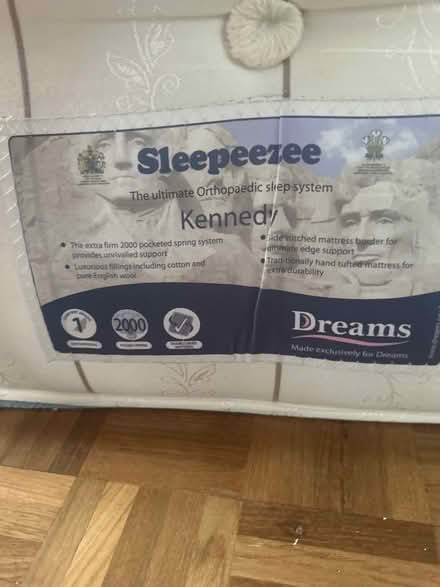 Photo of free King size bed Sleepeezee extra firm excellent (West Kensington W14) #2