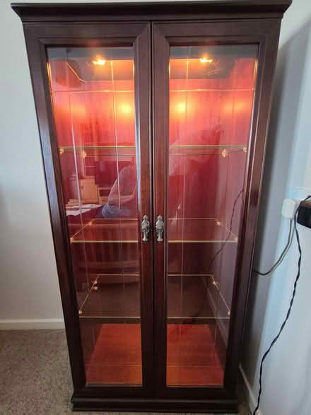 Photo of free Slim glass fronted display case (Morden Park) #3