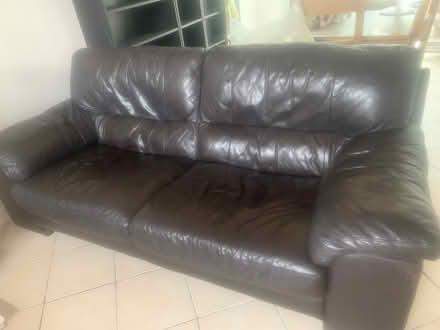 Photo of free 3 seater leather sofa (M32) #1