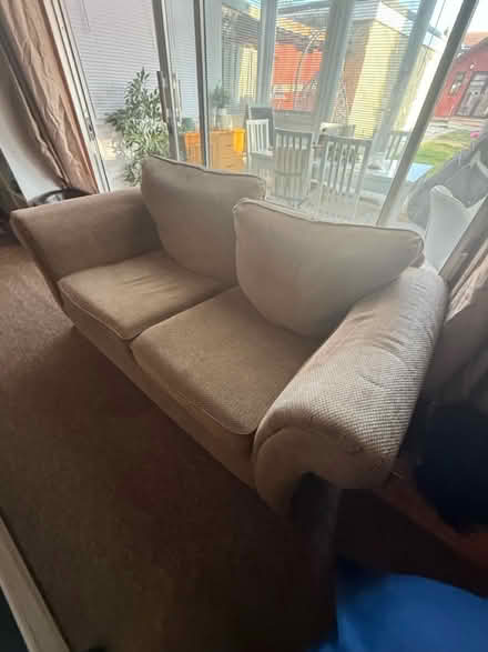 Photo of free X 2 beige sofas (Bognor Regis - PO22) #3